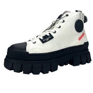 PALLADIUM Revolt Hi Tx NIB Womens Sneaker (8.5) Vegan Canvas Chunky‎ Platform